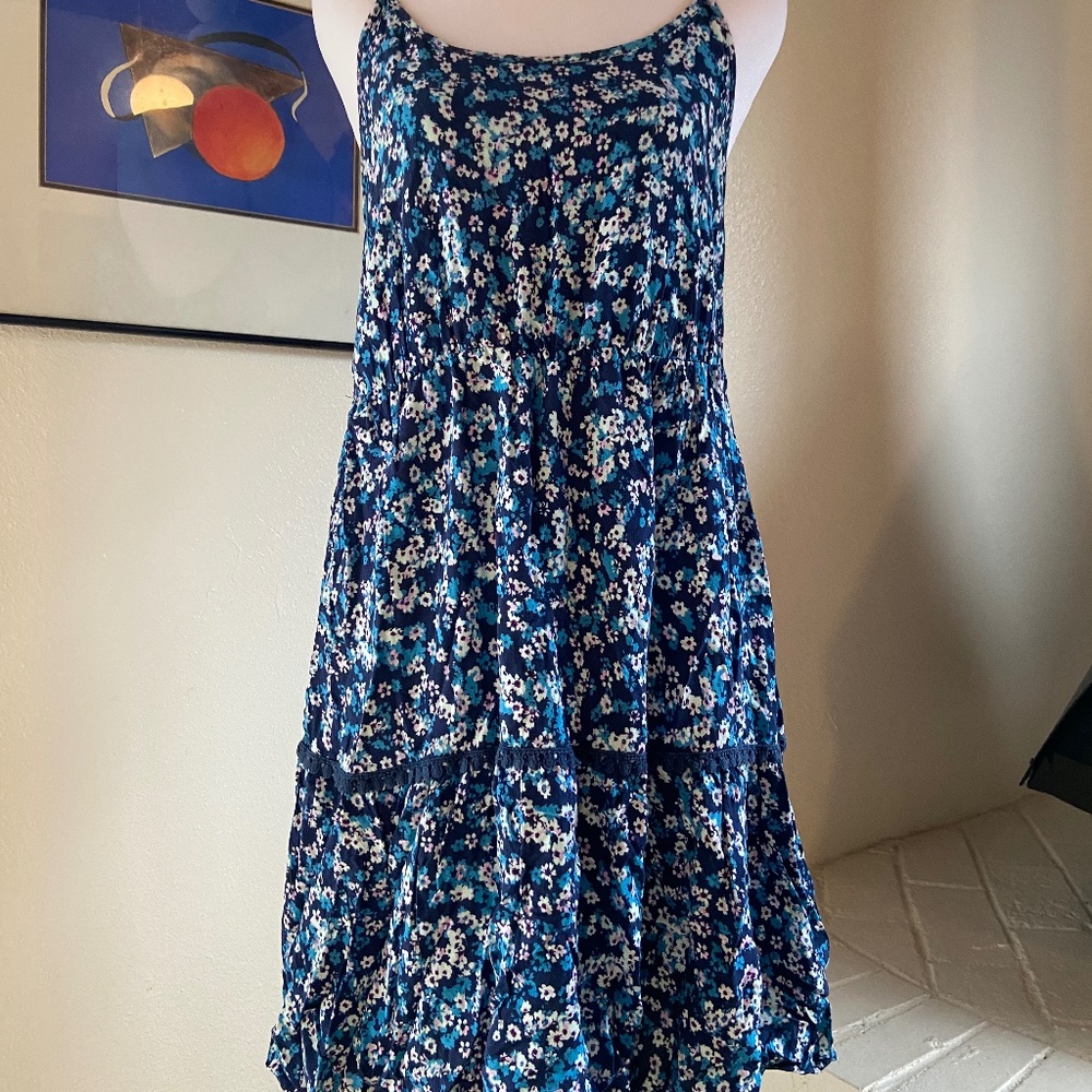 Blue Floral Sun Dress